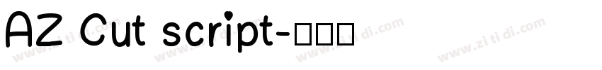 AZ Cut script字体转换